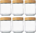 Glass Storage Jar with Airtights Lid for Overnight Oats Yogurt Parfaits and Food Storage 300ml 480ml Glass Food Container