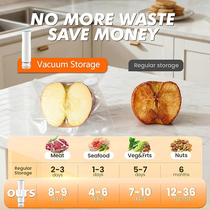 Vacuum Sealer Bags for Food, 60 Pcs (S+M+L+XL) 8" x 10" and 10" x 13.8" and 11.8" x 13.8" Food Storage Bags for Sous Vide Cooking Microwave Heating, Air Valve Zipper Bags (S+M+L+XL)