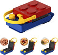 CANDY 3-in-1 Waffle Maker Panini Press, Grilled Sandwich Maker with Removable Plates, Compact & Portable Mini Toaster, Fast Double Heating, Unique Block-Style Design, Great for Breakfast or Snacks