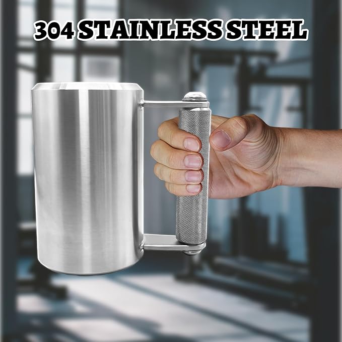 Heavy Mug,Weighted Mug 18LB/8KG,300ML Dumbbell Cup 8KG,Tainless Steel Cups,Overweight Dumbbell Fitness Sports Water Cup,Coffee Mug,Prank Gift