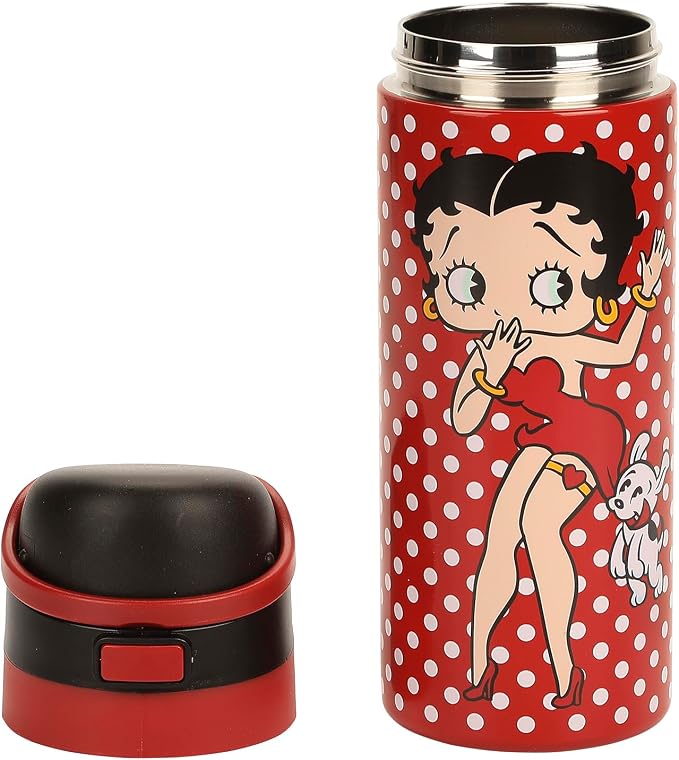 Betty Boop Polka Dots Red 24 Oz Stainless Steel Tumbler