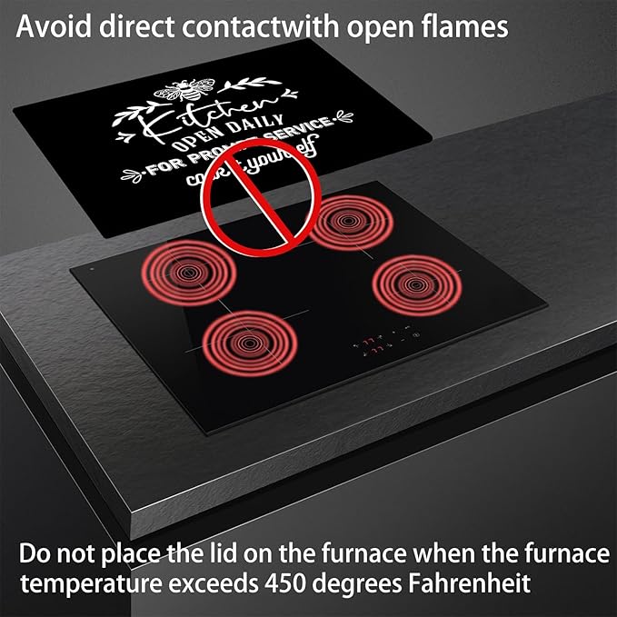 Stove Cover Stove Covers For Electric Stoves Foldable Multipurposeglass Top Protector Thick Natural Rubber Anti-Slip Coating Expands Usable Space (27.9inx20in) (bee33)