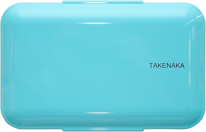 Bento Bite from TAKENAKA, Eco-Friendly and Sustainable Japanese Style Bento Lunch Box, Made of Recycled Plastic Bottles for Eco (Blue Ice)