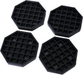 Drip Tray 4" Octagon Countertop Beverage Dispenser Cup Drip Catcher - for Coffee & Drink Dispenser Bar by kitchentoolz - Pack of 4