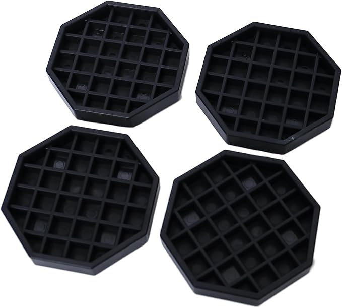 Drip Tray 4" Octagon Countertop Beverage Dispenser Cup Drip Catcher - for Coffee & Drink Dispenser Bar by kitchentoolz - Pack of 4