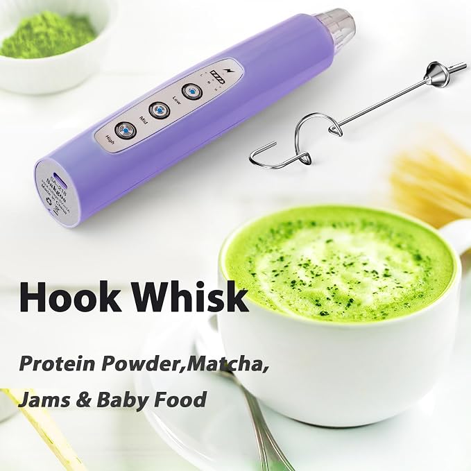 Purple+Blue Milk Frother Set