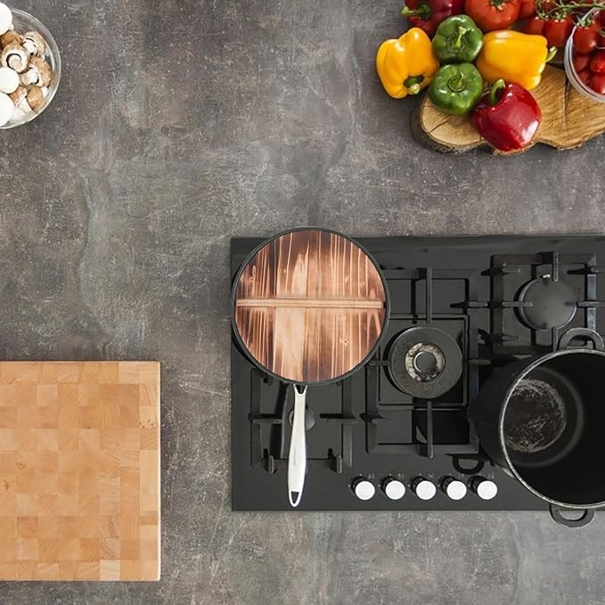 Wooden Pot Lid Round Pan Cover with Handle Kitchen Essentials for Frying Pan and Cooking Pots