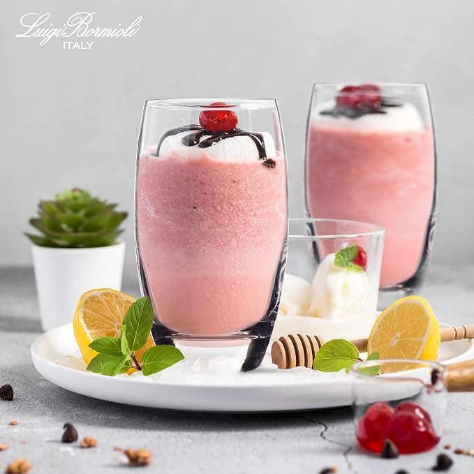 Luigi Bormioli Crescendo Highball Glasses - Clear, 20 Oz, Set of 4