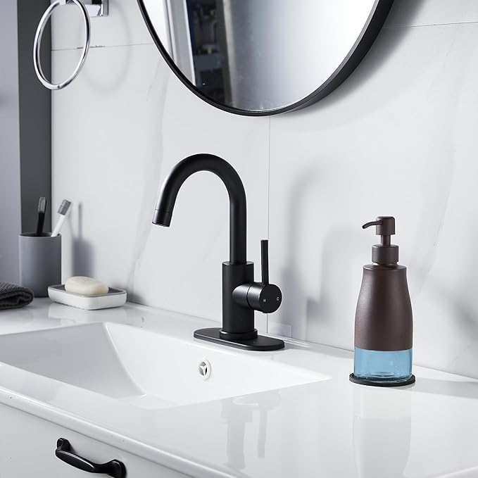 Gaussra Matte Brown Soap Dispenser with Coaster and Stickers, Stainless Steel and Glass Bottle Hand Pump Dispenser, Refillable Liquid Hand Soap Dispenser for Bathroom & Kitchen (11OZ / 320ML)
