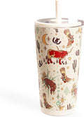 HydroJug Everyday Tumbler 20 oz, Ceramic-Lined Straw Cup, Rodeo