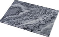 Koville Marble Cutting Board for Kitchen, 12x8 Inches Stone Slab Pastry Cheese Board, Rectangular Serving Tray for Bathroom Countertop, Marble Vanity Tray for Jewelry Cosmetics Perfume (Grey)