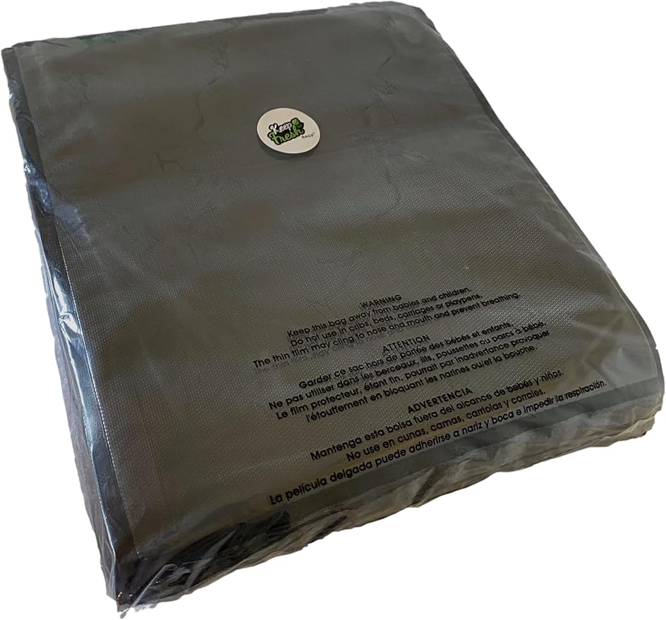 Vacuum Sealer Bags 15x20, Black and Clear, 3.5 Mil, Large Vacuum Sealing Bags, Airtight and Smell Resistant, for Vacuum Seal Shipping, Sous Vide Cooking, Freezing, or Food Storage, 100 Count