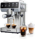 Expresso Coffee Machines with Touchscreen 20 Bar Professional Espresso Maker with Milk Frother & Hot Water, Stainless Steel Coffee Maker for Latte Americano, Cappuccino Machine for Home Office