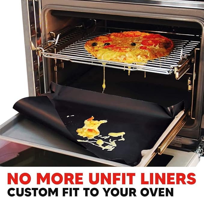 Teflon Liner Roll for Ovens, Stovetops & Grills (75” x 17”) - Custom Cut to Size & Shape Needed - Versatile Non-Stick Teflon Mat, Can Use As Oven Liner, Grill Mat, Stovetop Cover, Baking Sheet, etc.
