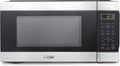 COMMERCIAL CHEF 1.1 Cu Ft Microwave with 10 Power Levels, Small Microwave with Push Button, 1000W Countertop Microwave with Kitchen Timer, Door Lock, & Digital Controls, Stainless Steel