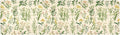 Herbaceous Plants Flowers Trivet Table Runner Heat Resistant 230F for Hot Dishes Pots Plates Kitchen Dining Table Protector Decorative 39.37 X 11.8 Inch