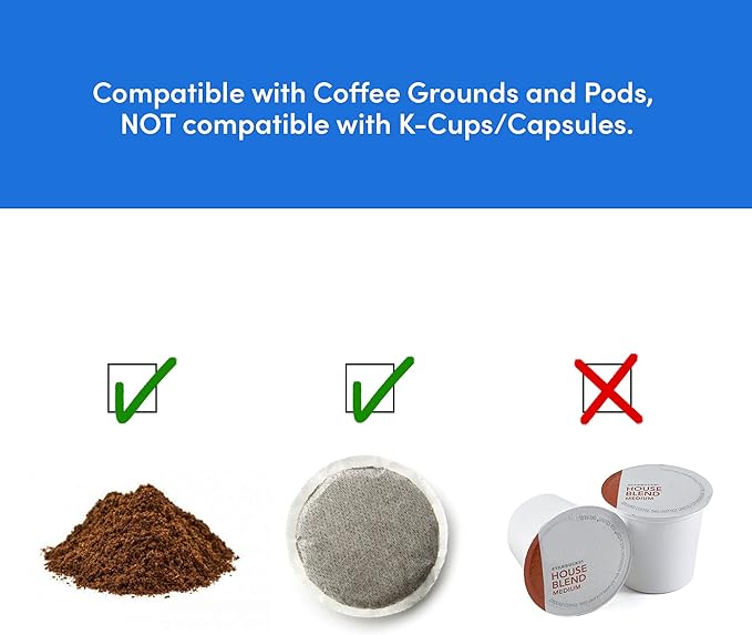 Elite Gourmet EHC111A Personal Single-Serve Compact Coffee Maker Brewer Includes 14Oz. Stainless Steel Interior Thermal Travel Mug, Compatible with Coffee Grounds, Reusable Filter, Black