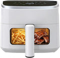 Sweetcrispy Air Fryer 4 Quart with Window, 1500W Digital Airfryer with 8 Presets, 60-Min Timer, Max 400°F, Auto Shut Off & Nonstick Dishwasher Safe Basket, Shake Reminder for Small Kitchen