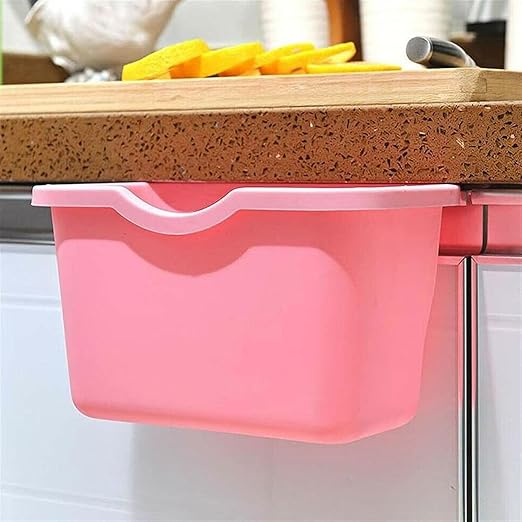 Hanging Trash Can, Kitchen Garbage Bin Waste Bins, Kitchen Cabinet Door Mounted Trash Can Wall Mounted Trash Can Bathroom Plastic Mini Trash Can Household Garbage Cleaning Tool (Size : A)