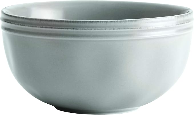 Rachael Ray Cucina Dinnerware 16-Piece Stoneware Dinnerware Set, Sea -Salt Grey
