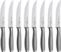 Messermeister Avanta Forged 5” Fine Edge Steak Knife Set - Pack of 2 - German X50 Stainless Steel - Rust Resistant & Easy to Maintain - 8 Steak Knives Total