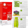 20 Reusable Vacuum Seal Bags for Food, Compatible with Most Handheld Vacuum Sealer, BPA-Free, Sous Vide Bags, Upgraded Sturdy Air Valve (8 Small, 8 Medium, 4 Large), Vacuum Sealer not Included