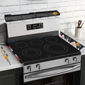 Stove Gap Covers Stainless Steel 2PC(0.08"–0.7"W,13.8"–27.5"L) + 30"(2x15") Magnetic Stove Shelf|2-in-1 Adjustable Counter Gap Filler&Range Organizer|Heat Resistant Bonus Cleaning Brushes&Pads