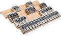Mulush Bamboo Spice Rack Tray - Spice Drawer Organizer for Kitchen Cabinets Storage and Organization (Jars Not Included, 8 Individual Pieces, Not Adjustable)