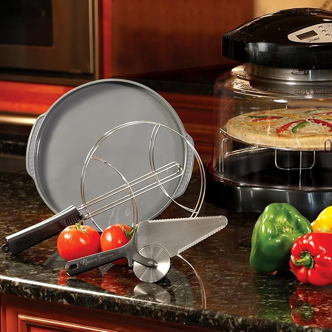 Nuwave Oven Pizza Kit with Pizza Liner, Pizza Flipper & Dual Pizza Cutter/Server