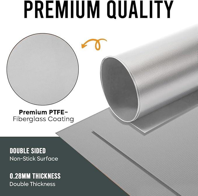 Non Stick Oven Liners for Bottom of Oven, 3 Pack Large Heavy Duty Mats, 17” x 25” BPA and PFOA Free Reusable Mat for Toaster Electric Gas Stove Microwave Charcoal or Gas Grills (Silver)