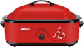 NESCO , Classic Roaster Oven with Porcelain Cookwell, Red, 18 quart, 1425 watts