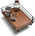 Home Zone Living Pull Out Kitchen Cabinet Organizer with Slide Out Drawer for Space Saving Storage, 14”W x 21”L, Matte Black Dark Brown Wood Finish