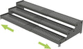 Jojocross Metal Spice Rack Organizer for Cabinet, 3 Tier Expandable Spice Storage Shelf, Great for Kitchen Cabinets, Cupboard,Pantry and Countertop More,Metal Plate with Hole(1PACK/Gun-Grey)