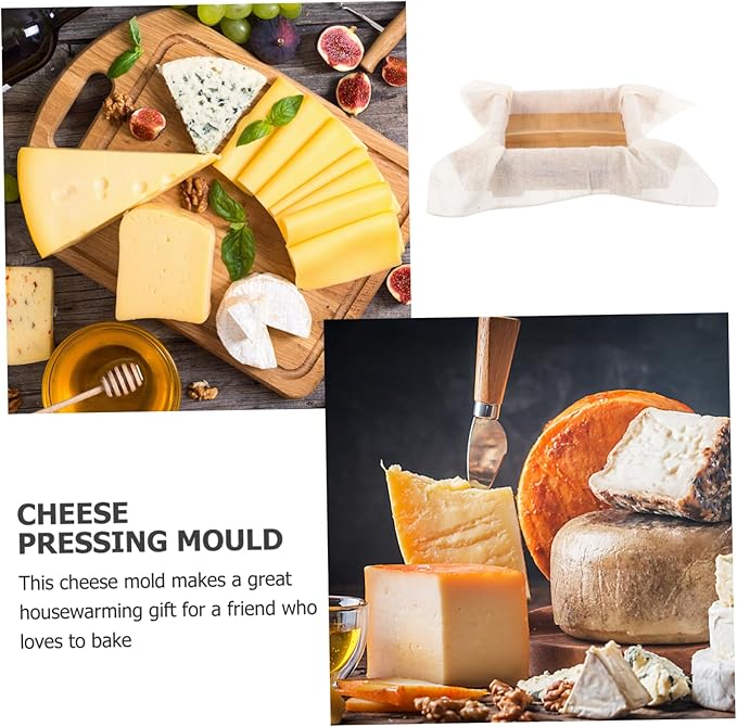 Luxshiny Wooden Tofu Press Mold for Homemade Tofu Making Kitchen Tool with Smooth Surface Easy to Use for Family and Restaurant Chefs