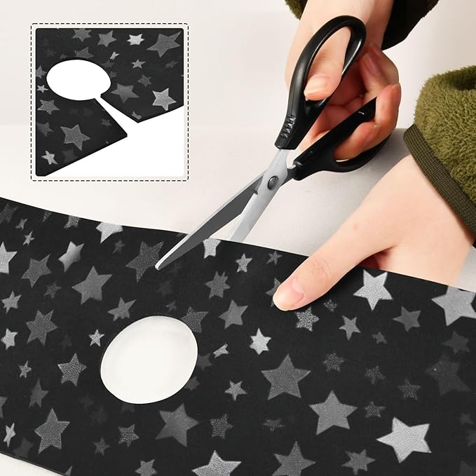 Kitchen Sink Splash Guard 1 PC 14.7 Inch Sink Faucet Mat Splash Guard for Bathroom Countertop Water Absorbent Foldable Cuttable Soft Washable Cute Silver and Gray Stars