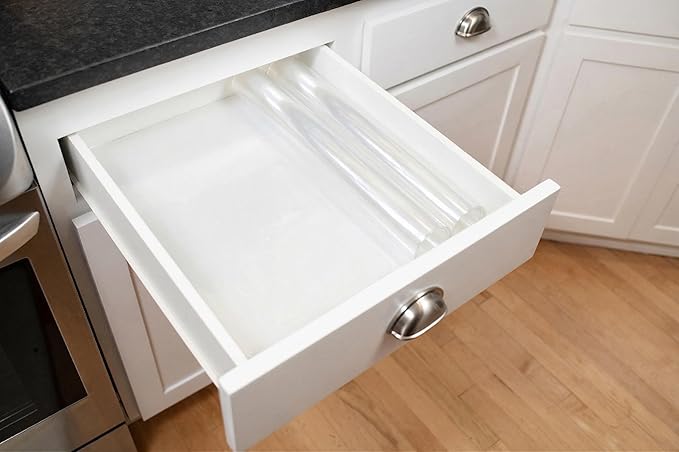 GASARÉ, Extra Large, Thick, Silicone Mat for Kitchen Counter, Heat Resistant Mat, Countertop Protector, Non-Slip, Easy to Clean, Cuttable, 25 x 17 Inches, Clear