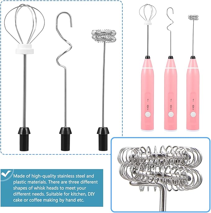 Mini Mixer Handheld Whisk Hand-held Electric Stainless Steel Easy to Clean