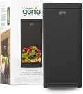 Kitchen Compost Bin, Black Stainless-Steel Large, 3.6 Gallon, Indoor Odorless Composting, Hands-Free, Washable Parts, Includes 8 Tear-Off Compostable Bags and 1 Carbon Filter