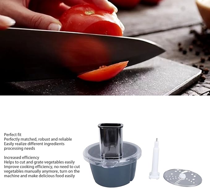 Food Processor Container Cutter Kit, Electric Vegetable Cutter Accessories High Efficiency Vegetable Cutter Attachment for Thermomix TM5 TM6