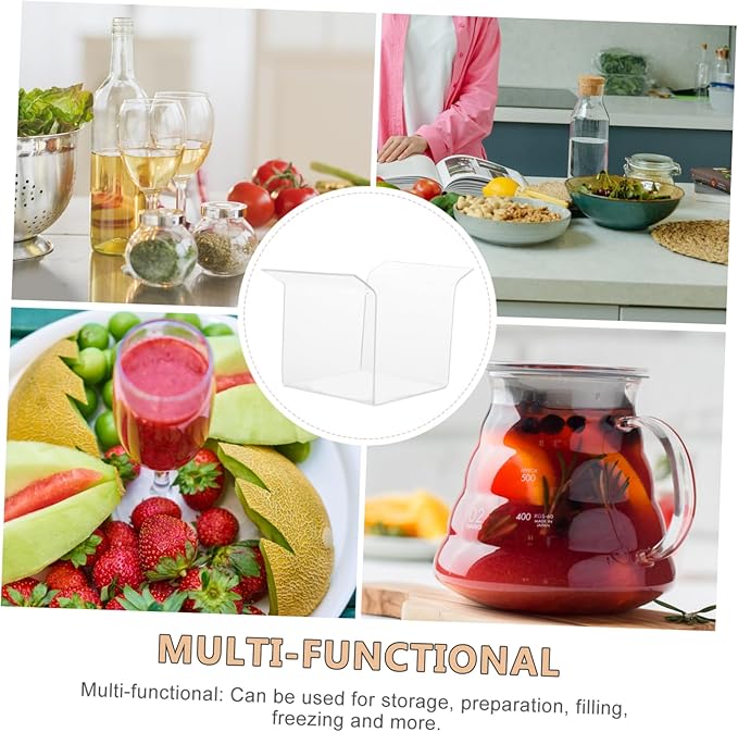 Food Prep Bag Holder Stand Hands Operation for Easy Filling Pouring Stable Base for Storage Freezing for Meal Prep Organization