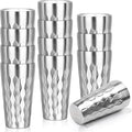 Stainless Steel Drinking Glasses, 19 oz Insulated Tumbler, 12 Pack Double Wall Unbreakable Stackable Water Tumblers Premium Insulated Metal Cup for Travel Camping Home Outdoor Gifts