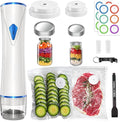 Handheld Vacuum Sealer Machine for Food Automatic Compact Vacuum Sealer Kit Food Sealer Saver with Visual Water Tank for Reusable Vacuum Bag,Regular&Wide Mouth Mason Canning Jar Mother's Day Gifts