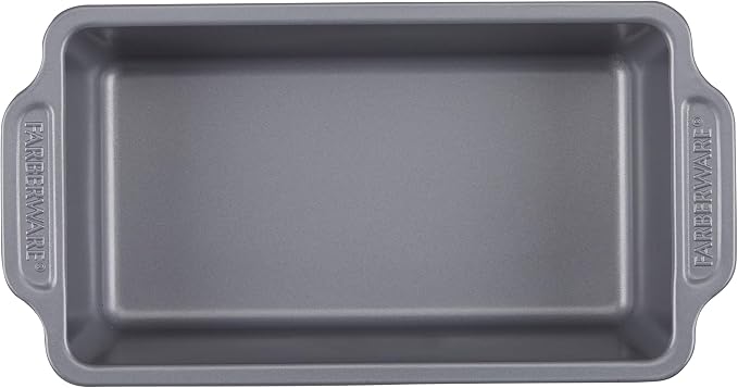 Farberware Nonstick Bakeware Set Includes Cookie Sheets/Baking Cake Muffin and Bread Pan, 8 Piece, Gray
