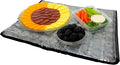 FlexiFreeze Party Mat Food Cooling Serving Platter – Buffet Display Chiller for Meat, Cheese, Fruit & Party Food Trays – Catering Supplies Cold Serving Mat Black (19" x 15")