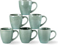 GBhome Ceramic Coffee Mugs Set of 6, 12oz Stoneware Coffee Mugs Set For Dad Mom Women MEN, Light Weight Coffee Cups for Latte/Tea/Beer/Hot Cocoa, Dishwasher & Microwave Safe