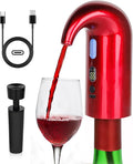 Electric Wine Aerator Dispenser Electric Smart Decanter with USB Rechargeable,Electric Wine Decanter and Wine Dispenser Pourer,Wine Gift for Mom Wife