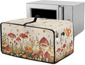 Air Fryer Toaster Oven Cover Fabric Convection Oven Cover with Pockets, Washable Small Appliance Dust Protection for Kitchen Home, S, 14.5 x 18.5 x 9 Inches, Mushroom Floral