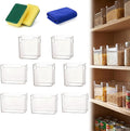 Crystal Clear Freezer Storage Bins, Clear Plastic Storage Bins for Refrigerator and Pantry, Stackable Freezer Organizer Bins with Handles, Versatile for Kitchen, Bathrooms, Cabinets (4 Small+4 Large)