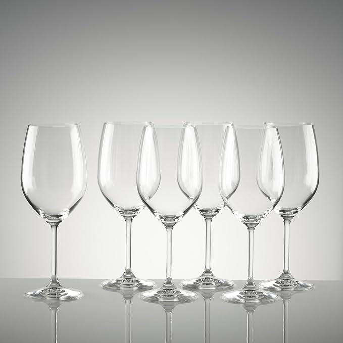 Lenox Tuscany Classics White Wine Glass Set, Buy 4 Get 6, 6 Count (Pack of 1), Clear, 21 ounces