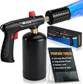 ARTFLAMM Propane Torch with Safety Lock, Powerful Cooking Blow Torch Gun for Grill, BBQ, Sous Vide & Charcoal– Adjustable Flame Cooling Vents Design (Tank Not Included)